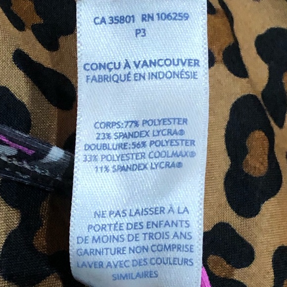 Ivivva Lululemon Athletica Power Y Tank Everlux Fuscia/Gray Snake Print *Size 14 - Picture 6 of 8